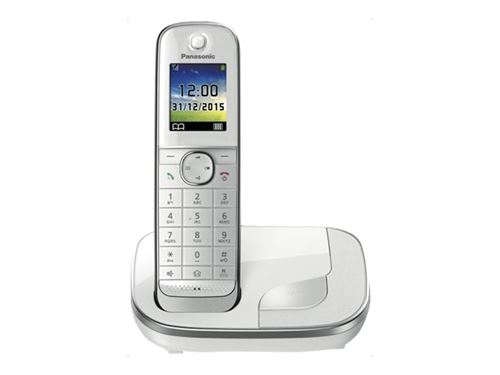Panasonic KX-TGJ310GW - Téléphone sans fil avec ID d appelant - DECT - blanc