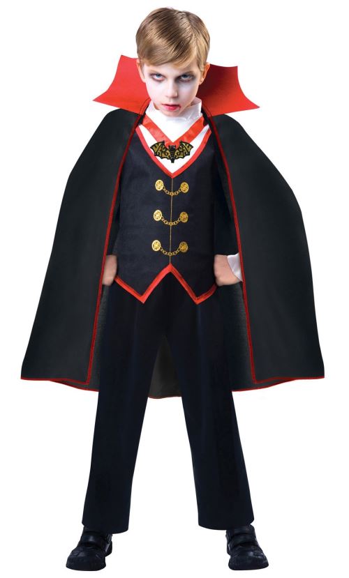 Amscan costume Draculagarçons 8-10 ans noir 3-pièces