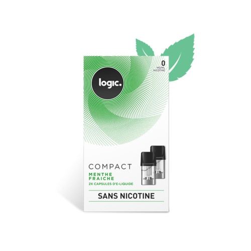 Logic E-Liquide en Capsule Logic Compact – Menthe Fraiche 0 mg/ml