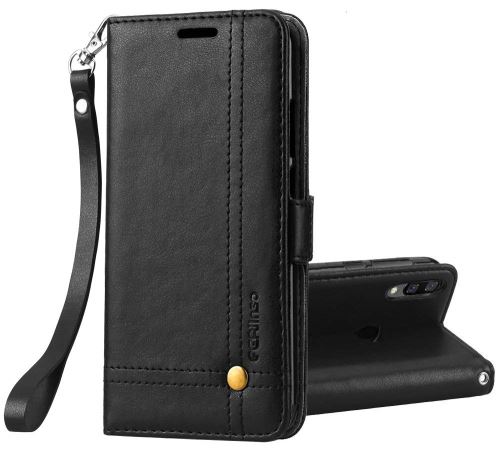 Housse pour Honor 8X/ Honor View 10 lite Housse Coque Etui de luxe Portefeuille Porte Carte Et Billet (avec support integré) Noir
