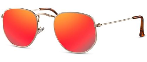 CWI lunettes de soleil unisexes or/rouge (CWI2413)