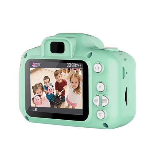 Appareil photo numérique enfants avec USB Rechargeable Vert