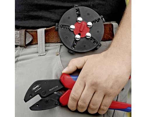 Knipex 97 33 01 MultiCrimp® Crimping Pliers With Quick Changer Mag...