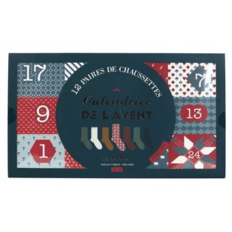 The Home Deco Factory - Calendrier de l'Avent 12 paires de chaussettes Homme - 1