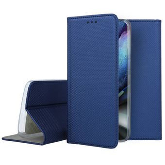 Housse pour Samsung Galaxy S24 Ultra 5G - etui coque pochette portefeuille + verre trempe - BLEU MAGNET - htdmobiles - 1