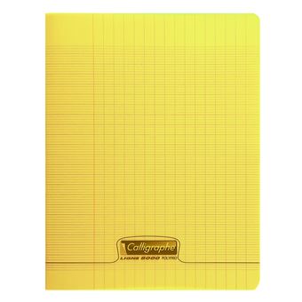 Cahier Polypro 17x22 CONQUERANT Grands carreaux SEYES 60p