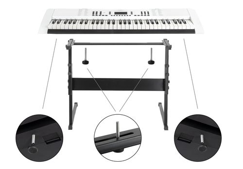 Support de piano numérique réglable en largeur et en hauteur