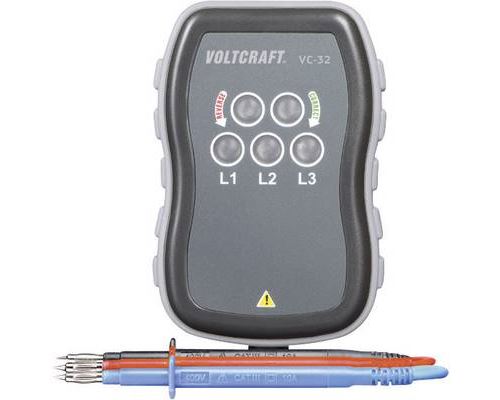 Non Communiqué Testeur De Champ Rotatif Voltcraft Vc-32 Cat Iii 440 V