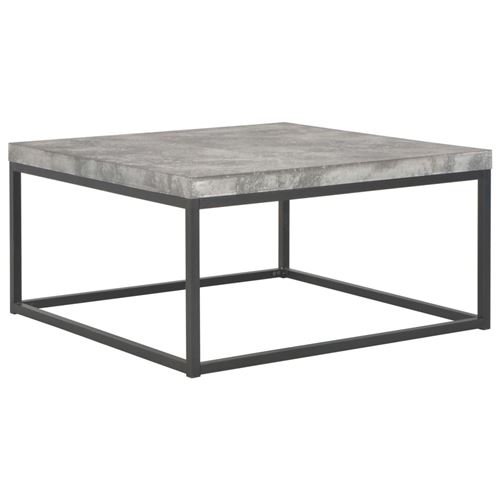 vidaXL Table basse 75 x 75 x 38 cm Aspect de béton