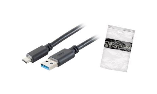 Shiverpeaks BASIC-S - Câble USB - USB-C (M) pour USB type A (M) - USB 3.1 - 1 m - moulé - noir