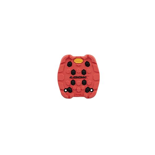 Pad/revetement pedale look trail grip rouge (x4)