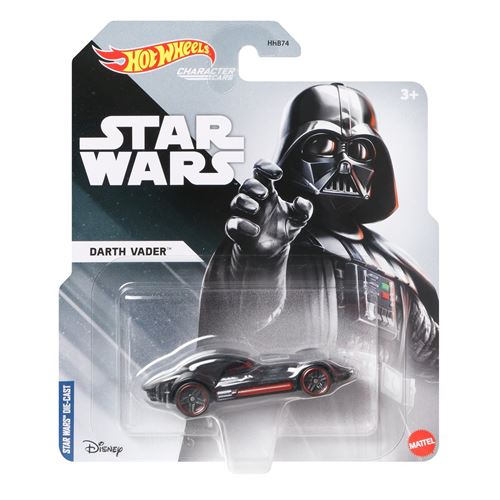 Hot Wheels Star Wars - Character Cars - véhicule en métal 1/64 - Personnage Darth Vader épisode 5