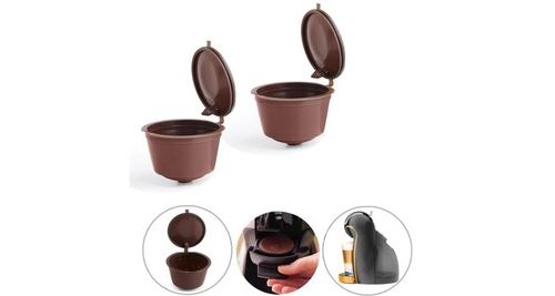 Non Communiqué 4Pcs Capsules De Café Réutilisables Tasse Filtre Pour Brasseurs Rechargeables Dolce Gusto Vinwo2895