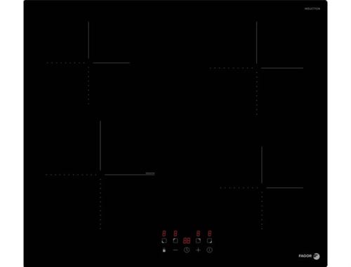 Joom Fagor Table De Cuisson - Fti468 - 59 Cm - 4 Foyers Induction - Verre Noir - Image 4