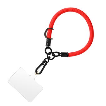 Dragonne De Téléphone Perles En Silicone Avec Languette – Anti-perte, Mains Libres, Pour Téléphone Portable Et Clés (noir A)