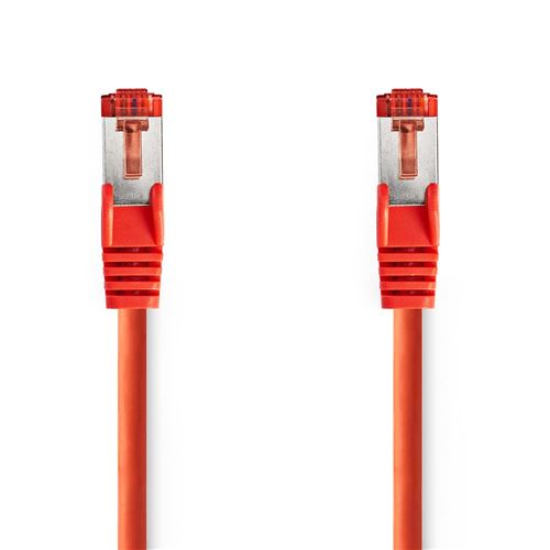 Non Communiqué Rouge Nedis Câble Réseau Cat6 Rj45 Male Rj45 Male S/Ftp 0.25 M Rond Lszh Label - Image 1