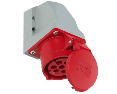 pieceE 117-6v Wall Socket 16A 7-Pin 400V 1 piece CEE-Wall Socket 7P 6H