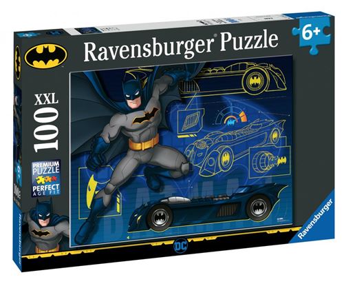 Non Communiqué Multicolore Puzzle 100 P Xxl - La Batmobile / Batman