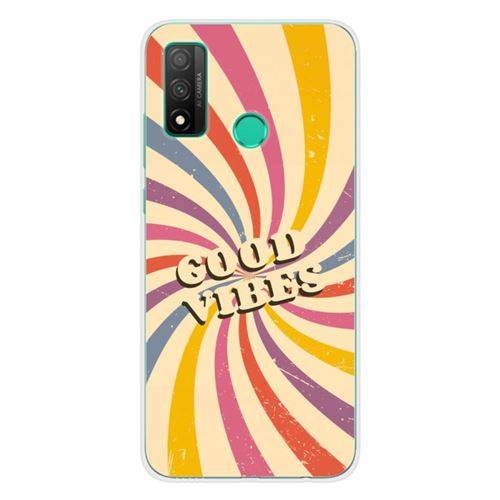 Coque en silicone imprimée compatible Huawei P Smart 2020 Good vibes