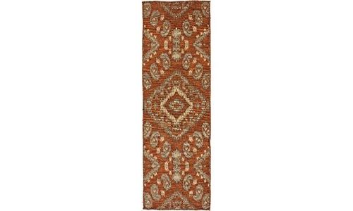 3k carpet a39005380003 avangard tapis motif 36014a orange/vert