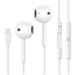 Ecouteurs filaire pour iPhone 14/14 PRO/14 PRO MAX/14 PLUS/13/12/11/SE/XR/X/8/7 - écouteurs intra-auriculaires avec Microphone et Contrôle du Volume Phonillico®