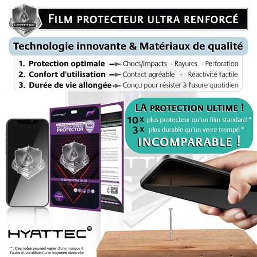 Film protection teinté pour iPhone 14 Pro Max - Hyattec