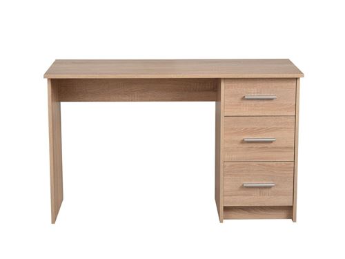 Bureau LEONDINE - 3 tiroirs - Coloris: Chêne