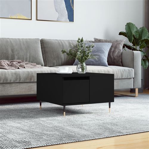 vidaXL - Table basse - Noir - 55x55x36,5 cm - Image 2