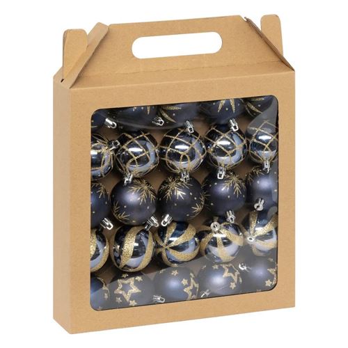 Atmosphera Bleu Boules De Noël Colorama - Image 3