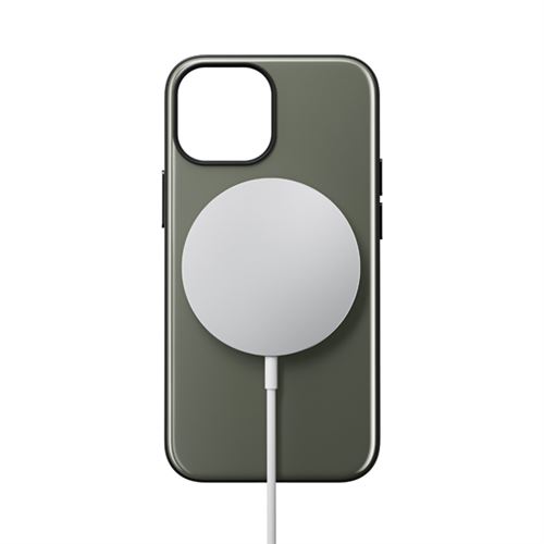 Coque pour iPhone 13 Mini Soft-touch Compatible MagSafe Métal Nomad Vert