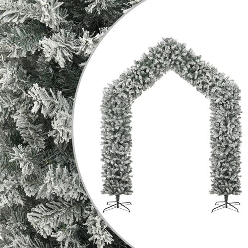 VidaXL Arche de sapin de Noël à flocons de neige 270 cm