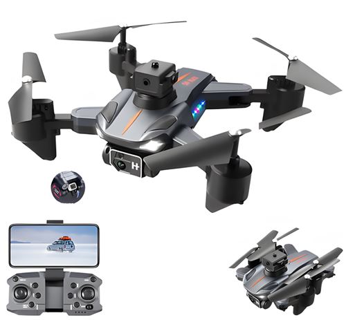 Drone SZSMART P11S Noir pliable avec caméra unique 8K 360 évitement dobstacles 1 batteries Autonomie 20 Min