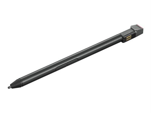 Lenovo ThinkPad Pen Pro-6 - Stylet actif - 2 boutons - noir - Boîtier marron - pour ThinkPad X1 Yoga (4th Gen) 20QF, 20QG, 20SB; X1 Yoga Gen 5 20UC