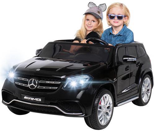 Voiture électrique pour enfants Mercedes GLS63 traction intégrale 4x45 watts 2 x 12V7Ah, Noire