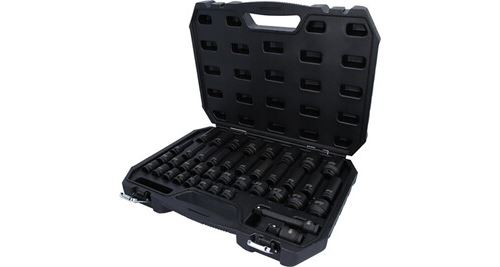 Ks tools 1/2" jeu de douilles à chocs 6 pans, 40 pcs