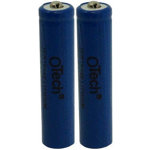 Pack de 2 batteries compatible avec LAMPE TORCHE 10440 - Otech