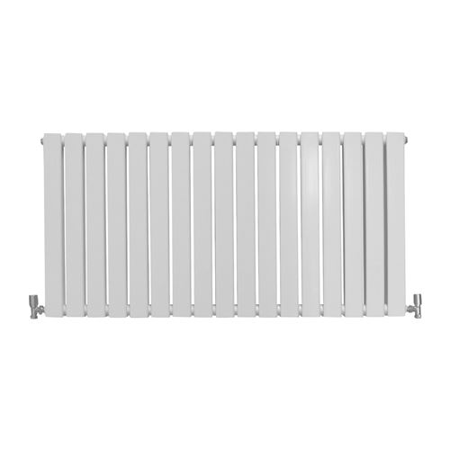 Radiateur Plat Mural 60 x 119 cm Blanc Brillant Pour Salle de Bain, Cuisine, Maison