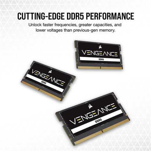 Corsair Vengeance SODIMM DDR5-5600 - 32GB - CL48 - Single Channel (1 pcs) - Intel XMP - Schwarz