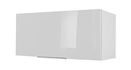 Berlioz creations ch8hb meuble haut de cuisine sur-hotte blanc haute  brillance 80 x 34 x 35 cm - Achat & prix