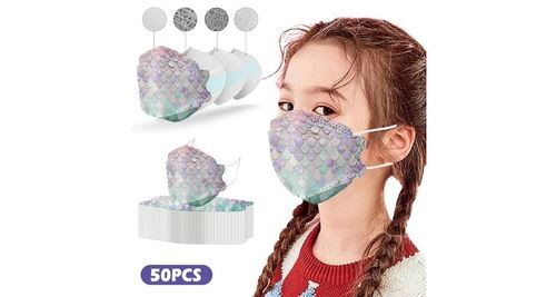 Masque de bébé pour enfants kf94 masque facial jetable imprimer t4ply masques à boucle d'oreille