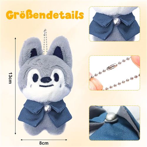 Porte-clés Peluche Stray Kids SK-Zoo - 10 Cm, Mignon Et Doux, Série Karma, Cadeau Pour Fans Stay