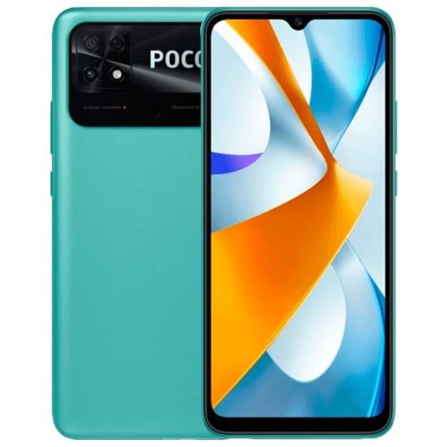 Xiaomi POCO C40 - 4G smartphone - double SIM - RAM 3 Go / Mémoire interne 32 Go - microSD slot - 6.71 - 1650 x 720 pixels - 2x caméras arrière 13 MP, 2 MP - front camera 5 MP - vert corail