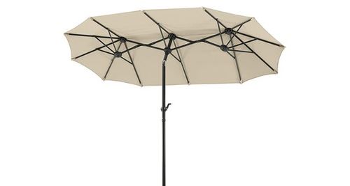 Schneider 746-02 parasol salerno rectangulaire, naturel, 300 x 150 cm