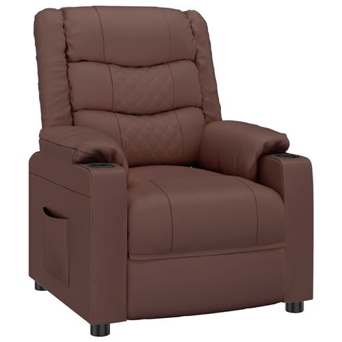 Vidaxl Marron Fauteuil Inclinable Similicuir - Image 3