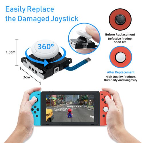 Kit de réparation de remplacement pour manette Nintendo Switch