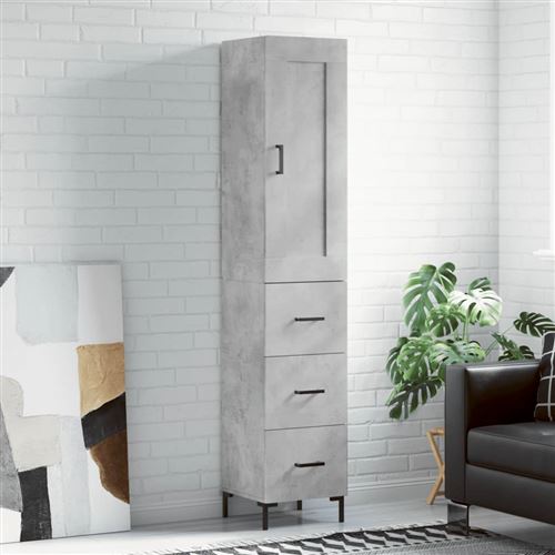 Vidaxl Gris Buffet Haut - Béton - Image 3