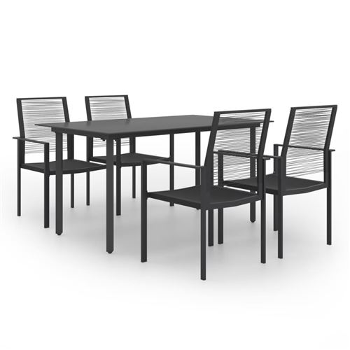 Non Communiqué Vidaxl Ensemble De Salle À Manger De Jardin 5 Pcs