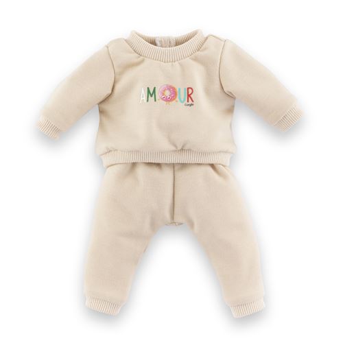 Non Communiqué Beige Jogging Pour Poupon 42 Cm