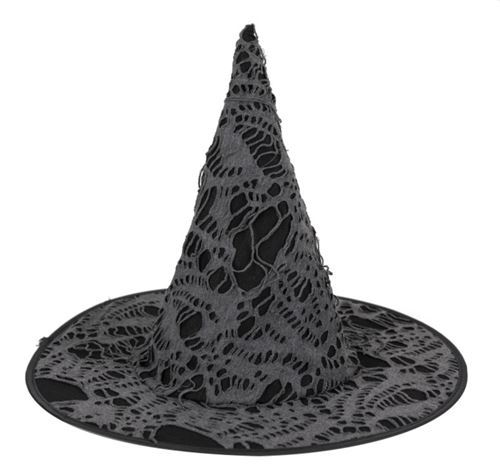 Chapeau de sorciere avec toile d'araignee