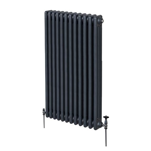 Monstershop Traditional 3 Column Radiator - 1500 x 562mm - Anthracite Grey